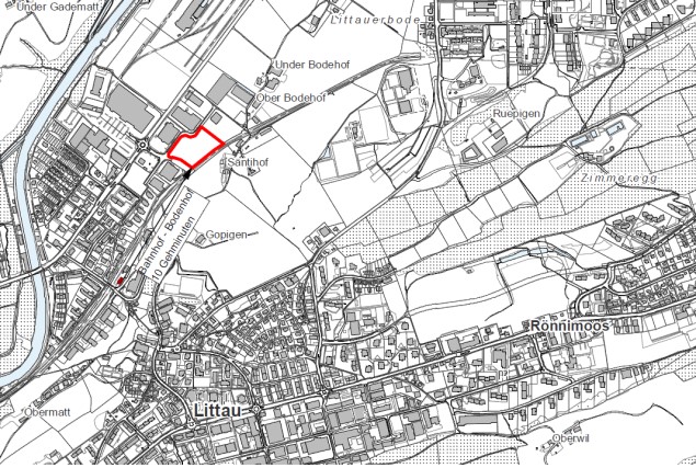Situationsplan Areal Bodenhof