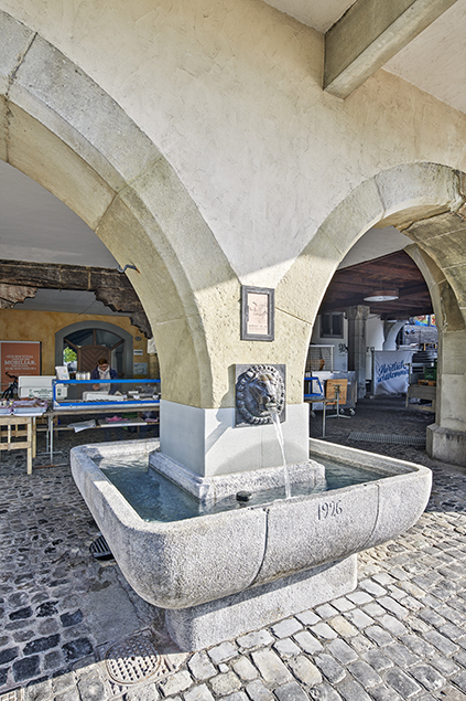 Fischbrunnen nach der Sanierung